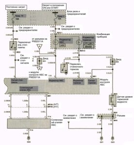 Схема электрооборудования Hyundai Porter (1 часть).