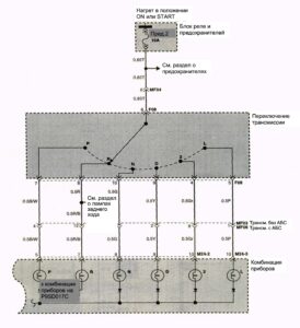 Схема электрооборудования Hyundai Porter (1 часть).
