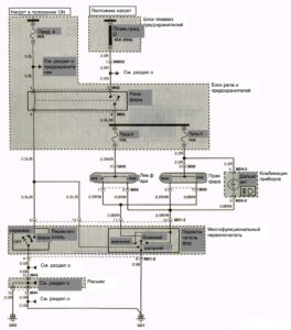 Схема электрооборудования Hyundai Porter (1 часть).