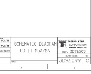 Схема THERMO KING CD 2 M5A/M6.
