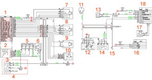 Схема отопителя, предпускового нагревателя/догревателя системы отопления ГАЗель Next.