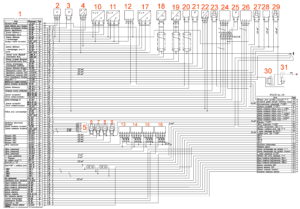 Схема подключения системы управления двигателем ГАЗон Next (двигательная часть).