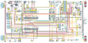 Схема электрооборудования автомобилей ГАЗель с двигателями УМЗ-4216, ЗМЗ-40522 (панель приборов нового образца).