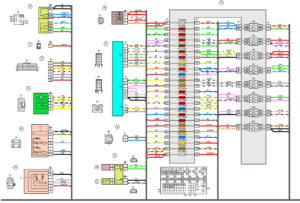 Схема электрических соединений жгута проводов панели приборов ВАЗ 2170 (Приора).