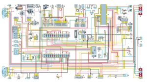 Схема электрооборудования автомобиля ГАЗель с двигателем УМЗ-4063 (панель приборов нового образца).