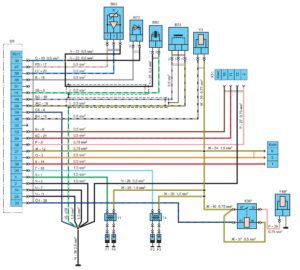 Схема микропроцессорной системы зажигания двигателей ЗМЗ-4061, -4063 ГАЗель.