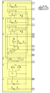 Схема электрическая принципиальная модуля управления светотехникой ВАЗ 2170 (Приора).