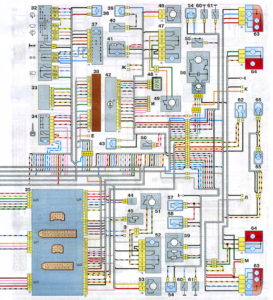Схема электрооборудования автомобиля ВАЗ-2111 с кузовом «универсал» (кроме узлов и деталей систем впрыска).