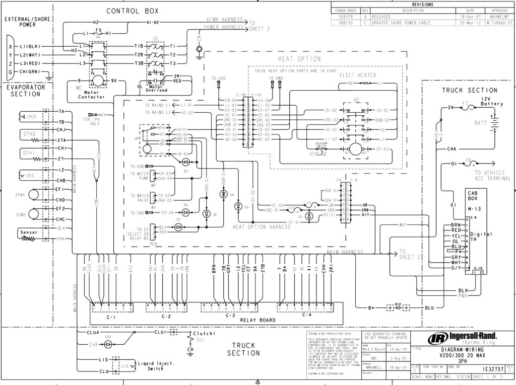 Схемы Thermo King V-200/V-300 Series. | Автотема