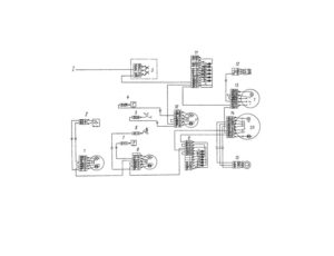Электрическая схема системы контрольно-измерительных приборов автомобилей КамАЗ