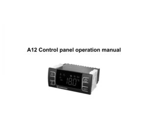 KINGTEC A12 Control panel operation manual.