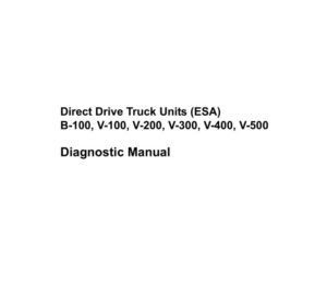 Thermo King Direct Drive Truck Units (ESA) B-100, V-100, V-200, V-300, V-400, V-500.