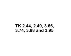Thermo King TK 2.44, 2.49, 3.66, 3.74, 3.88 and 3.95.