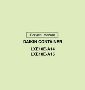 DAIKIN CONTAINER LXE10E-A14, LXE10E-A15