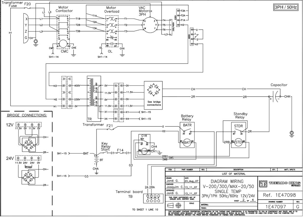 Схемы Thermo King V-200/V-300 Series. | Автотема