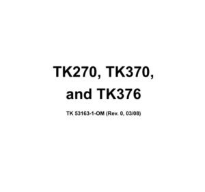Руководство по ремонту двигателей Thermo King TK270, TK370, и TK376 (English).