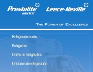 Каталог генераторов и стартеров Prestolite Electric для рефрижераторных установок.