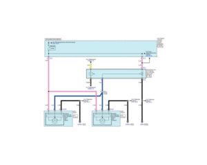 Электрическая принципиальная схема системы корректора фар (HLLD) автомобиля Kia Rio