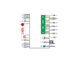 Схема электрических соединений жгута проводов переднего 21154 - 3724010-30 (Лада Самара).