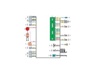 Схема электрических соединений жгута проводов переднего 21154 - 3724010-40 (Лада Самара).