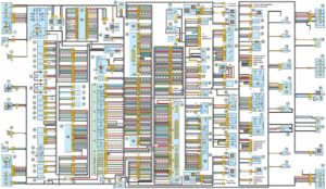 Схема соединений электропроводки автомобилей УАЗ-3163