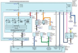 Электрическая принципиальная схема электронной системы стабилизации (ESP) автомобиля Kia Rio