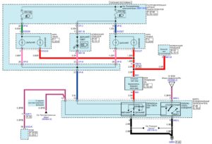 Электрическая принципиальная схема дневных ходовых огней (DRL) автомобиля Kia Rio