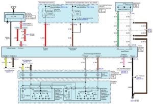 Электрическая принципиальная схема аудиосистемы автомобиля Kia Rio