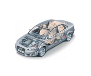Автомобиль Audi A4 модели 2005 года. Описание конструкции.
