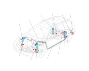 Системы пневмоподвесок, часть 2. 4 уровневая пневмоподвеска Audi allroad quattro, Устройство и принцип действия.