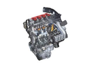 Двухлитровый двигатель FSI с непосредственным впрыском бензина мощностью 110 кВт.