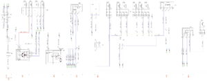 Схема соединений генератора, стартера, АКБ КамАЗ-65111.