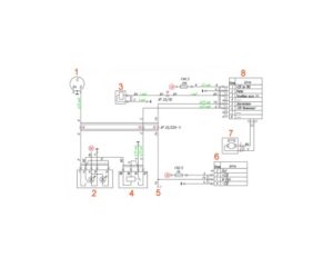 Схема электрическая принципиальная системы отопления (отопителя, дополнительного отопителя, кондиционера, предпускового подогревателя/догревателя) ГАЗель Next 4.6т.