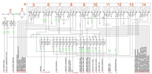 Схема электрическая принципиальная предохранителей и реле под капотом ГАЗель Next 4.6т.