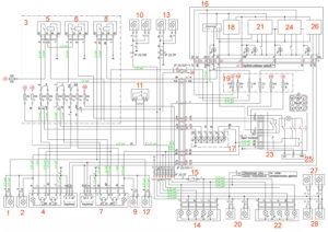 Схема электрическая принципиальная наружного освещения ГАЗель Next 4.6т.