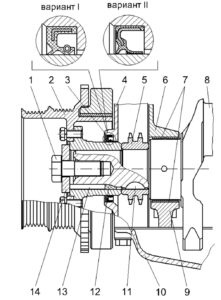 Кривошипно-шатунный механизм двигателей ЗМЗ–409051.10 и ЗМЗ–409052.10 («ZMZ PRO»).