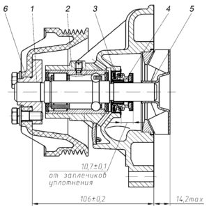 Размеры сопрягаемых деталей двигателей ЗМЗ–409051.10 и ЗМЗ–409052.10 («ZMZ PRO»).