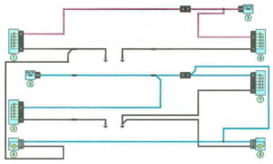 Схема включения габаритных огней Рено Дастер с 2011 года.