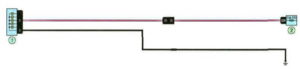 Схема подключения заднего противотуманного фонаря Рено Дастер с 2011 года.