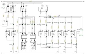 Схема подключения дневных ходовых огней, габаритных огней МАЗ-5440.
