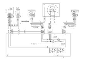 Схема подключения ближнего и дальнего света фар МАЗ-5440E9, 5340E9, 6310E9, 6430E9 с двигателем Mercedes OM501LAV/4 (Евро-5).