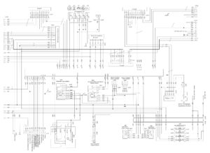 Схема электронной системы управления двигателем Mercedes OM501LA V/5 (кабина) МАЗ-5440E9, 5340E9, 6310E9, 6430E9.