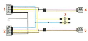 Схема подключения передних электростеклоподъёмников Рено Дастер 2017 год