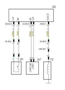 Схема подключения кондиционера МАЗ-5440.