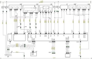 Схема системы управления трансмиссией по кабине МАЗ-5440.