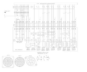 Схема электрооборудования АБС/ПБС МАЗ-5440E9, 5340E9, 6310E9, 6430E9 с двигателем Mercedes OM501LAV/4 (Евро-5).