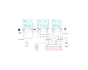 Схема подключения электростеклоподъёмников МАЗ-6312В9.