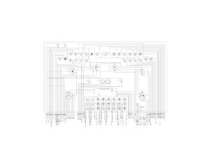 Схема электрическая функциональная комбинации приборов ЩП8099 МАЗ