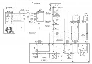 Схема системы электропитания 631228-3700001 ЭЗ автомобилей МАЗ семейства 6430.