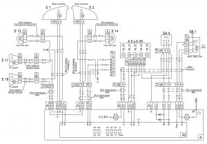 Схема подключения системы сигнализаций поворотов и аварийной 631228-3700001 ЭЗ автомобилей МАЗ семейства 6430.